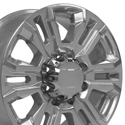 20 Inch Polished 5957 Rims Set Fits 8x165 Chevy Silverado Suburban Express • $1220