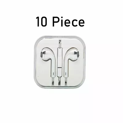Lot Of 10 Earphones Earbuds Headsets Headphones Remote & Mic 3.5mm Connector • $15.95