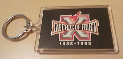 1997-98 Miami HEAT 10 Yr Anniversay Key Chain Schedule - Budget Rental Car • $1.99