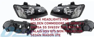 $259 • Buy Black Headlights For Sv6 Holden Commodore Ve Sv6 New 2006-2010 Pair New