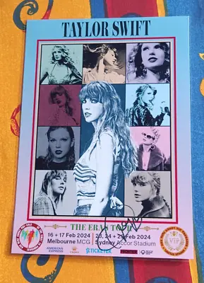 Taylor Swift - 2024 Australia Eras Tour Poster - Signed Autographed & Laminated • $29.95