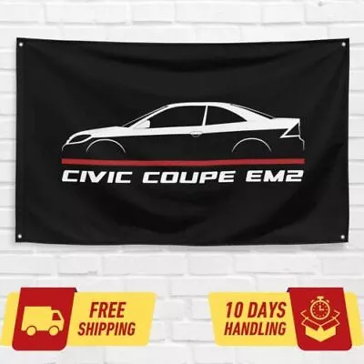 For Honda Civic Coupe EM2 2001-2005 Enthusiast 3x5 Ft Flag Banner Birthday Gift • $17.95