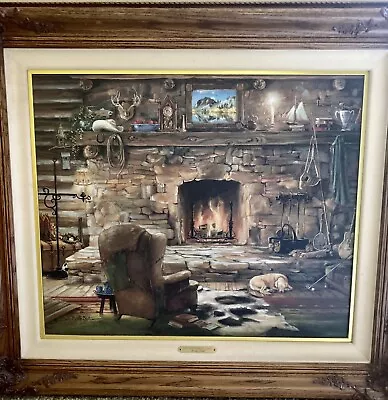 The Sportsman’s Lodge- Marty Bell On Canvas 20x24 SIGNED ARTIST PROOF #11 Of 25 • $695