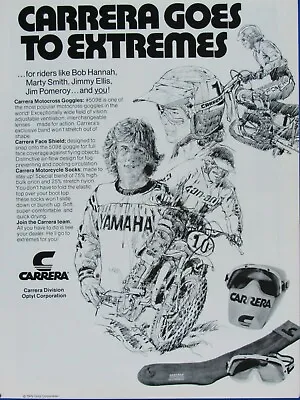 Bob Hannah Marty Smith Jimmy Ellis Jim Pomeroy Carrera 1976 Original Print Ad • $5.56