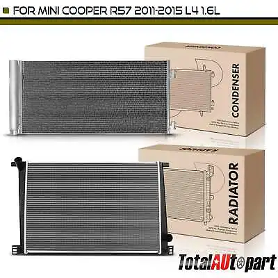 Radiator & AC Condenser Cooling Kit For Mini Cooper R57/R58 2011-2015 L4 1.6L • $120.74