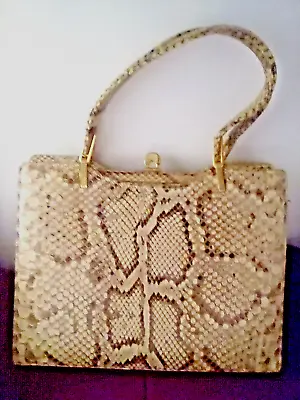 Manon Vintage Genuine Cobra Snake Skin Bag • $150