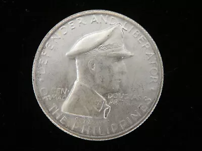 1947 S Philippines MacArthur One Peso Silver Coin Z1822 • $75