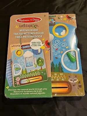 New Melissa & Doug Weather Board Double Sided Learning Board • $9.99