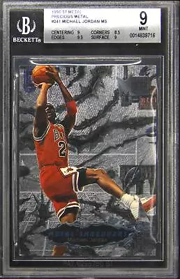 1996-97 Metal #241 Michael Jordan Precious Metal BGS 9 • $3450