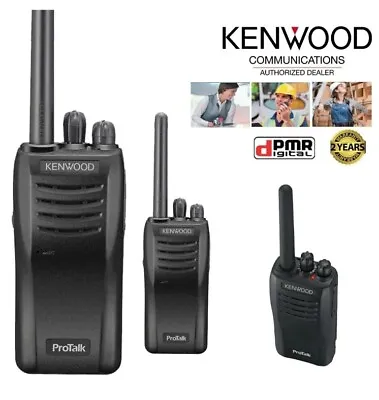 Kenwood Protalk TK-3501T PMR446 Two Way Single Radio - Black Walkie Talkie • £101.99