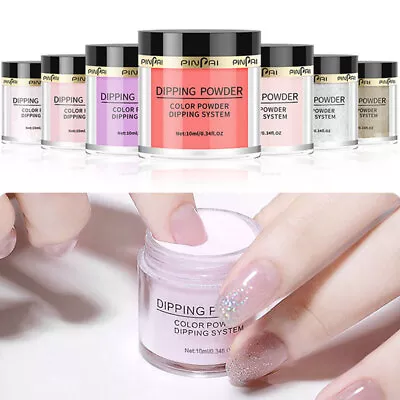 Glossy Nail Art Soaking Powder Acrylic Powder Nail Extension 10ml Manicure Tool • $3.29