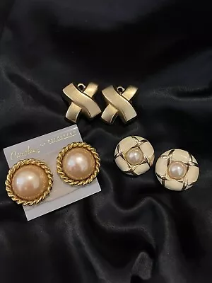 $85 • Buy VINTAGE DESIGNER EARRINGS - CAROLEE & BEN AMUN  (inv#5)