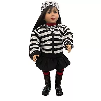 My Twinn Doll 23  2001 Girl Pale Skin Long Black Hair Bangs Green Grey Eyes Posa • $149.99