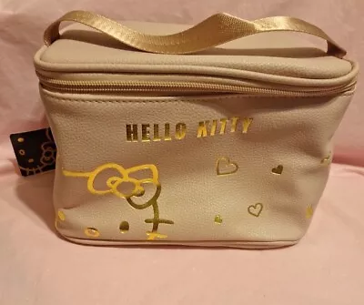 Hello Kitty Pink Cosmetic Bag Makeup Bag Portable Travel Storage Soft Pvc Bag • $39.99