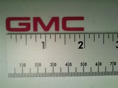 Red Gmc Wheel Rim Center Cap Logo Aftermarket Decal Sticker Vinyl Set (5) • $11.50