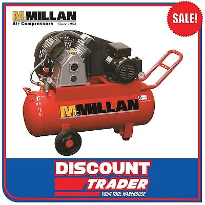 McMillan C-Series Cast Iron Pump Belt Drive 240V/10Amp Air Compressor - C12 • $1549