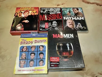 TV Box Set Collection DVD Lot - CSI Brady Bunch Mad Men Missing Jake Fatman • $17.99