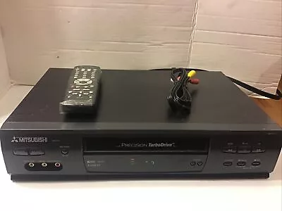 Mitsubishi HS-U747 VCR S-VHS Player Precision TurboDrive Hi-Fi W/ Remote Works! • $84.80