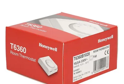 Honeywell T6360 Central Heating Room Thermostat T6360B1028 Stat 240 V • £19.95