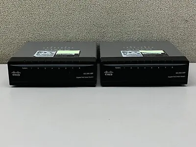 (Lot Of 2) Cisco SG200-08P 8-port Gigabit PoE Switch | RNW509 • $49.99