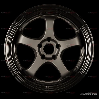 $1749 • Buy ROTA D2-EX - 18  - 5x100 - 38 - 9.5 - Matt Gun Metallic/Gloss Black Lip