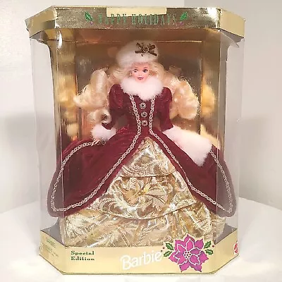 1996 Holiday Barbie Special Edition Happy Holidays Mattel 15646 • $18.99
