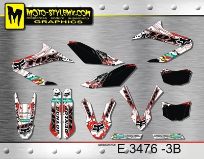 Yamaha WR 125 R X 2009 -2017 Jäger Blau 22B DEKOR DECAL KIT Aufkleber