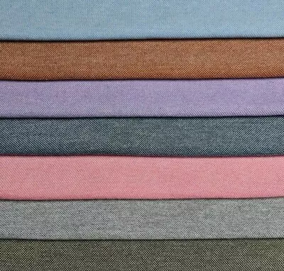 Jersey Knit Fabric Pique Polo T-Shirt 7 Colours Plain 70  Wide Sold By The Metre • £6.49