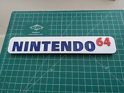 Nintendo 64 N64 Video Game Logo Sign Fan Art Shelf Wall Display 3D Print • $12