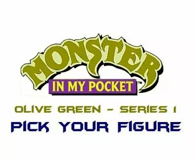 Monster In My Pocket - Series 1 - Mini Figure MIMP Matchbox MEG - Olive Green  • $3.72