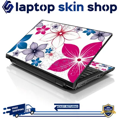 Laptop Skin Sticker Notebook Decal Cover Colorful Flowers For Dell Apple 17 - 19 • $12.95