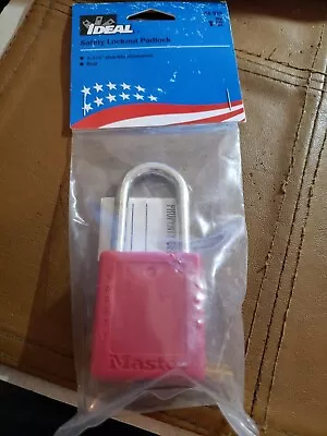 Master Safety Lockout Padlock Red (1-1/2'' Shackle Clearance) • $0.99