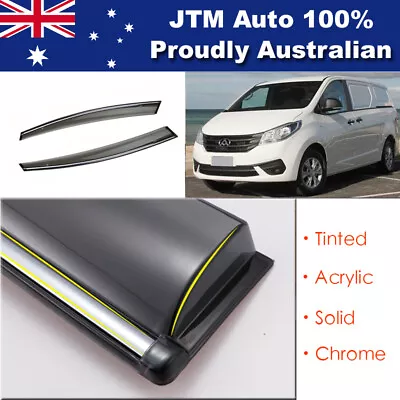 INJ Chrome Weather Shield Weathershield Window Visors To Suit LDV G10 2016+ • $69.99
