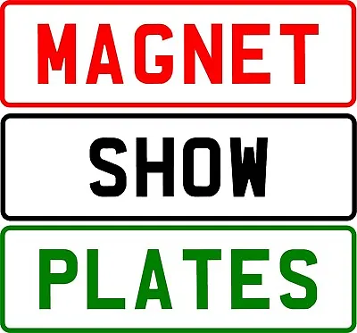 Magnetic Motor Trade Show Room Plate Sign Advertising Reg Vehicle X1 • £11.99