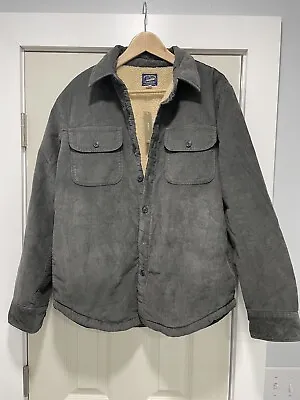 J Crew Sherpa Corduroy Jacket Gray Sz M NWT • $79