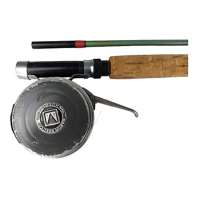 Automatic Martin Model 8A Fly Fishing Reel With South Bend 3170 9' Rod • $35