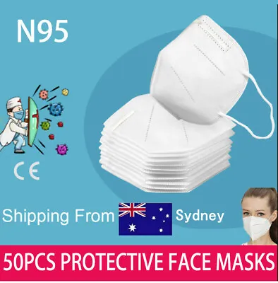 50PCS N95/KN95 MASKS 5 Layers Face Mouth Mask Medical Surgical Respirator • $25.29