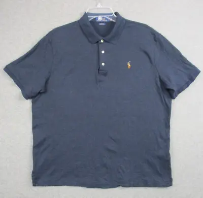 Polo Ralph Lauren Shirt Large Men Classic Fit  Black Flesh Color Pony • $15