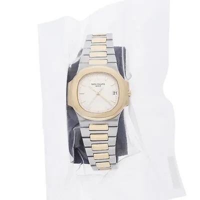 £35605.89 • Buy Patek Philippe Nautilus Automatic Steel Gold Mens Bracelet Watch 3800/1JA Cream