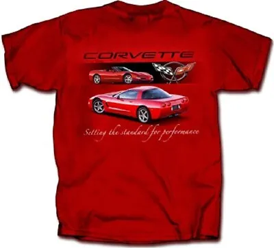 Corvette C5 T-shirt Red Setting The Standard For Performance S-xl24.99+2x3x New • $24.99