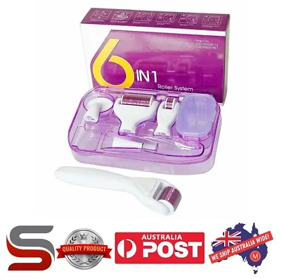 $28.50 • Buy Home Use Non Professional Skin Derma Roller 6 In 1 Personal Kit