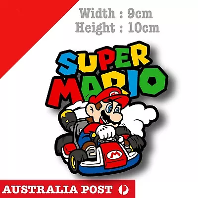 Super Mario Go Cart Racing Cart Nintendo Super Mario Racing Car Sticker • $6.95