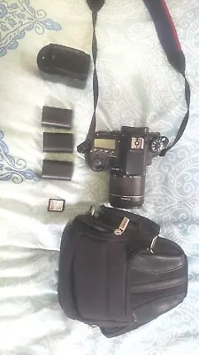 Canon EOS 70D 20.2MP Digital SLR Camera - Black ( 18-55mm Lens And Free Bundle) • $350
