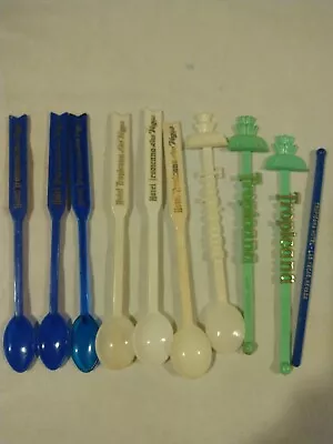 Vintage Plastic Tropicana Las Vegas Casino Swizzle Stirrers Stick Lot Of 10 • $34.99