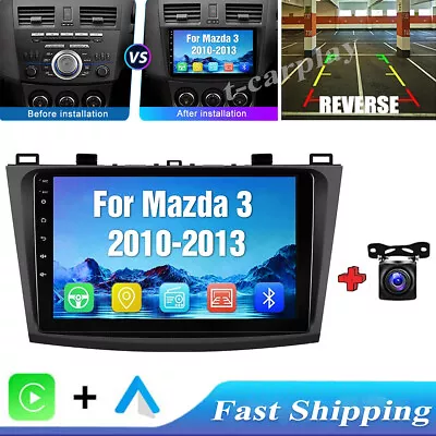 For Mazda 3 2010 2011 2012 2013 9  Android 12 Car Stereo Radio GPS Navigation US • $119.99