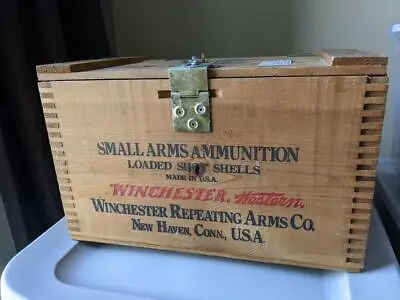 $129.95 • Buy Vintage WINCHESTER Ammunition Box 16x10x9 Wooden AMMO Super Staynless GUN