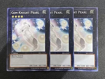 3x YuGiOh! Gem-Knight Pearl BP01-EN031 Rare 1st Edition Near Mint Battle Pack • $3.95