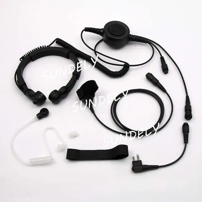 Throat Military Tactical Mic Headset/Earpiece For Motorola Radio BPR-40 EP-450 • $47.66