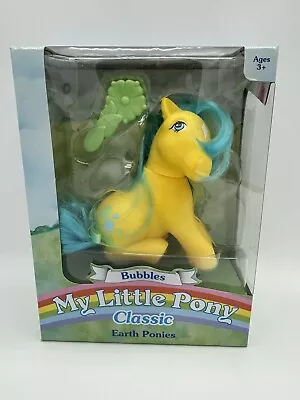 My Little Pony Basic Fun Classic Earth Ponies Bubbles Retro Reissue REBOXED • $31.50