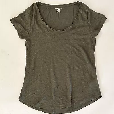 Majestic Paris Cap Sleeve Linen T-shirt : 4 Large • $30